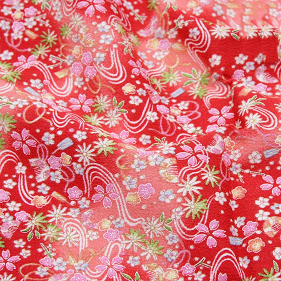 misakinoya つまみ細工 ちりめん 和柄 生地 布 カットクロス 大判 ハギレ花柄 DIY 手作り 30*30cm |  | 01