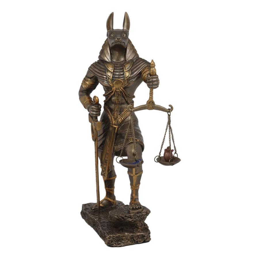 エブロス 古代エジプト神アヌビス 正義のスケール付き 死者と エブロス 古代エジプト神アヌビス 正義のスケール付き 死者と