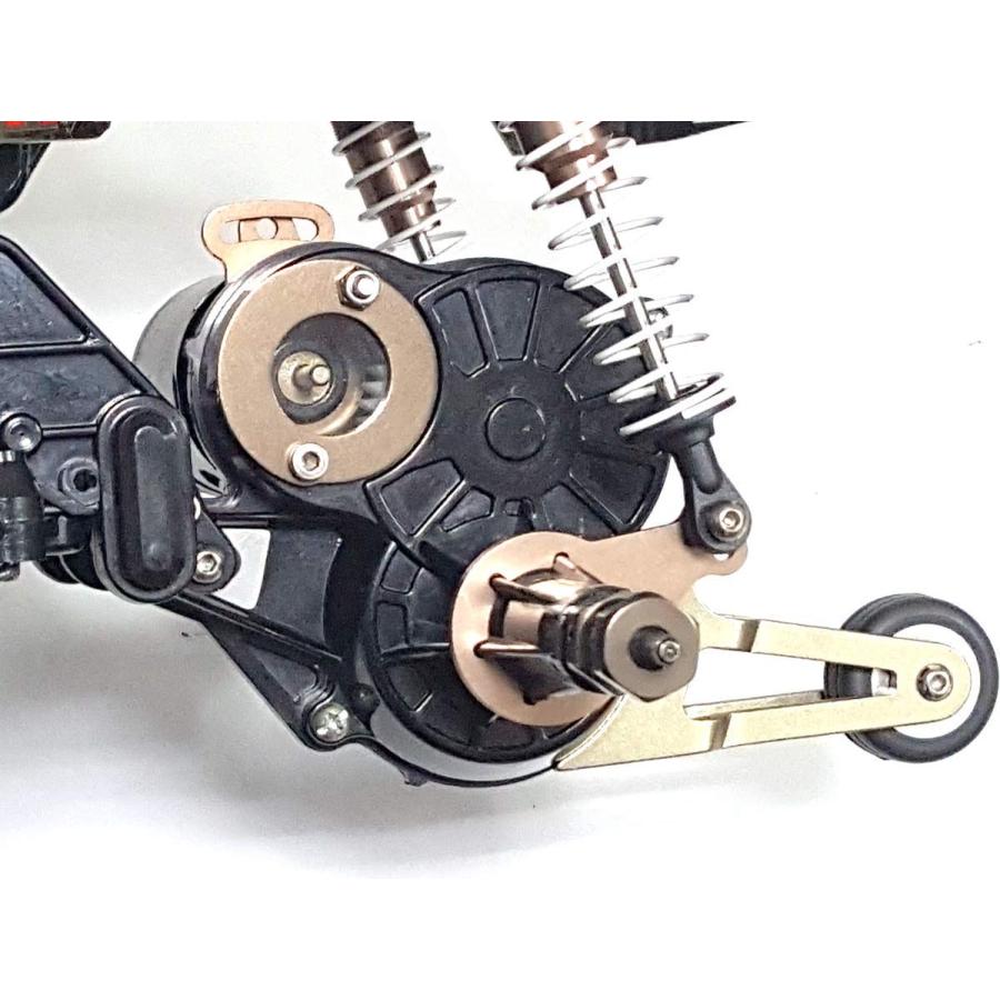 kingfly アルミリアダンパープレート タミヤ CW-01 シャーシ
