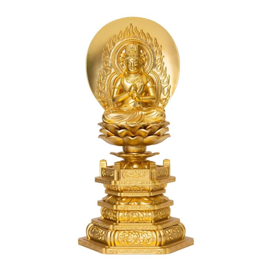 仏像 大日如来 18.5cm(金メッキ/24金) 仏師：牧田秀雲 原型＿