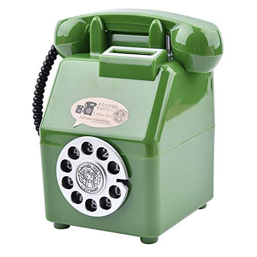貯金箱 公衆電話 500円玉 ダイヤル式 昭和 80's レトロ 玩具 おもちゃ