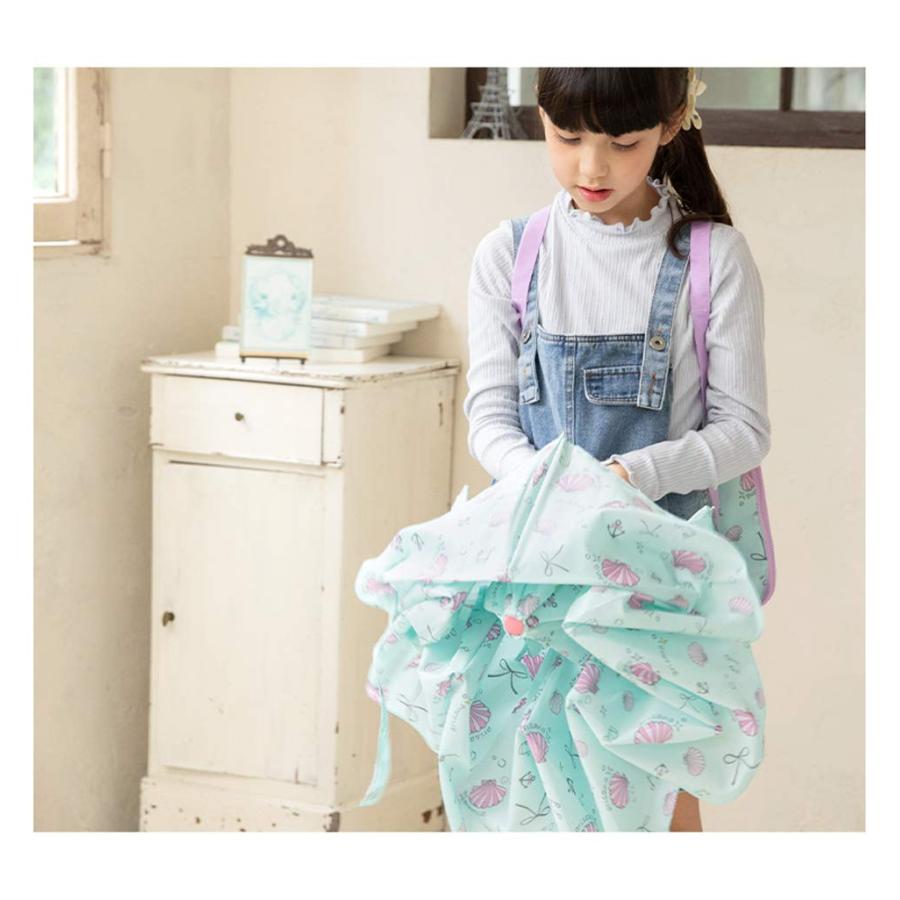 [アリサナ]arisana 折りたたみ傘 キッズ 女の子 傘 手開き 子供傘 キッズ ジュエリー キャンディー 柄 収納袋付き お名前タグ付き B.貝 |  | 02