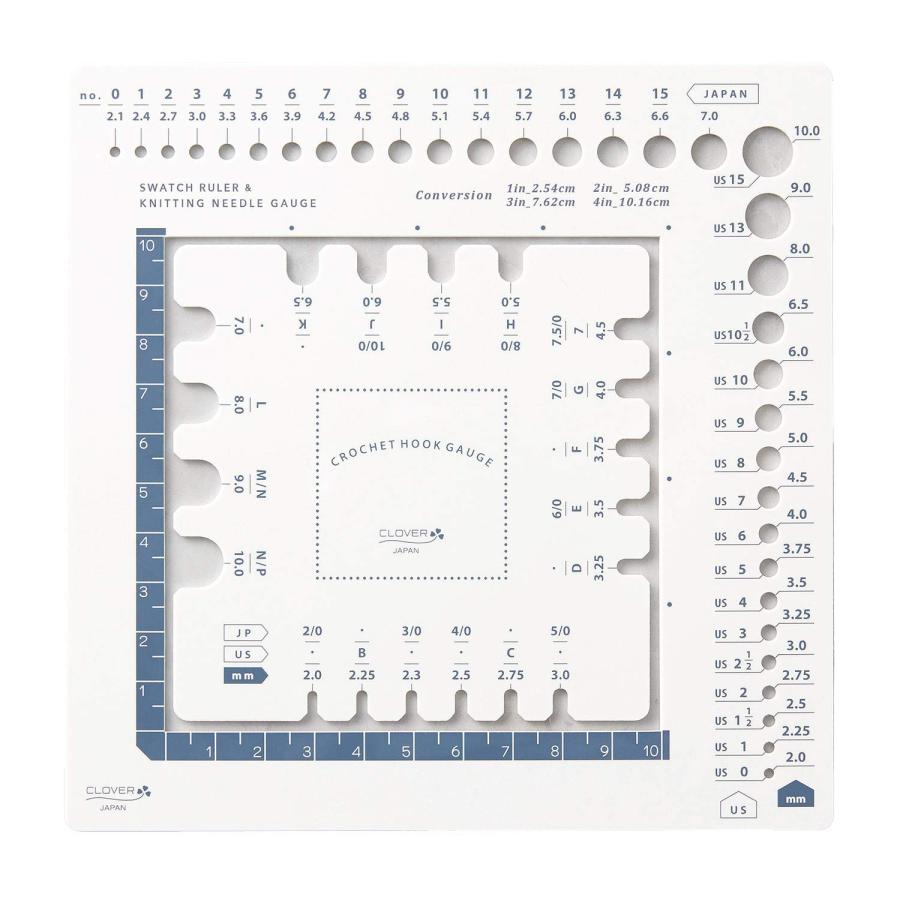 Clover ニットゲージ「トリオ」 編み物用品 55-803 ホワイト |  | 04