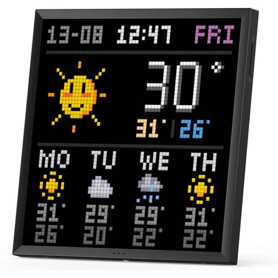 Divoom Pixoo 64 デジタルフレーム64*64 ピクセルアートフレーム