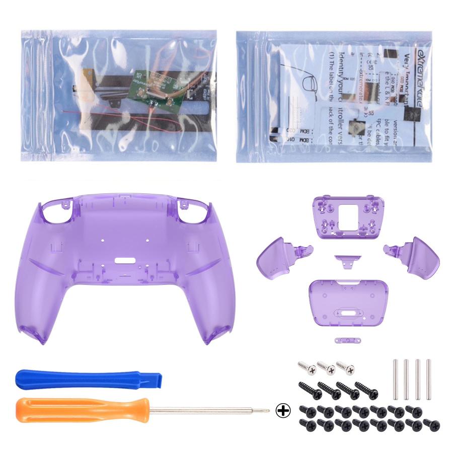 eXtremeRate ps5コントローラーBDM-010&BDM-020に対応用プログラムできる背面パドルプラスティック製ライズリマップキット、ps | 