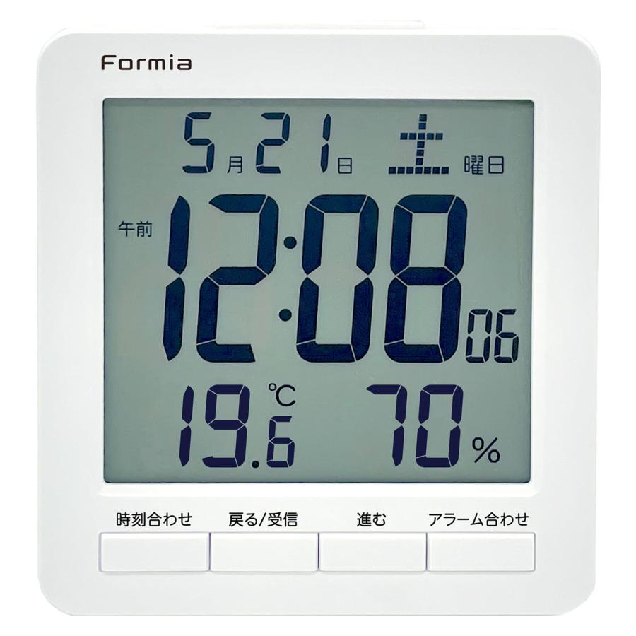 【在庫セール】Formia(フォルミア) デジタル時計 大画面 見やすい 37. Formia(フォルミア) 電波 デジタル時計 大画面 見やすい 温度 湿度 温