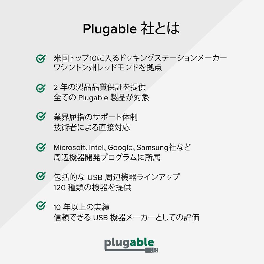 Plugable USB-C HDMI グラフィック変換アダプター モニター 4 台接続可能_7