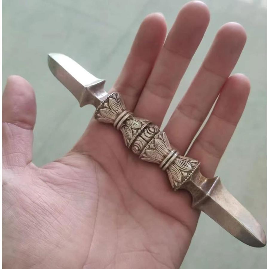 dsdsad】独鈷杵 白銅製 長さ16cm 金剛杵 密教法具 寺院用仏具 dsdsad】独鈷杵 白銅製 長さ16cm 金剛杵 密教法具 寺院用仏具