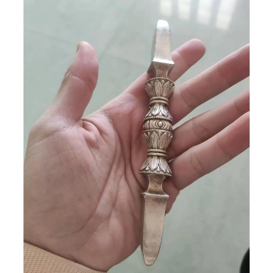 dsdsad】独鈷杵 白銅製 長さ16cm 金剛杵 密教法具 寺院用仏具 dsdsad】独鈷杵 白銅製 長さ16cm 金剛杵 密教法具 寺院用仏具