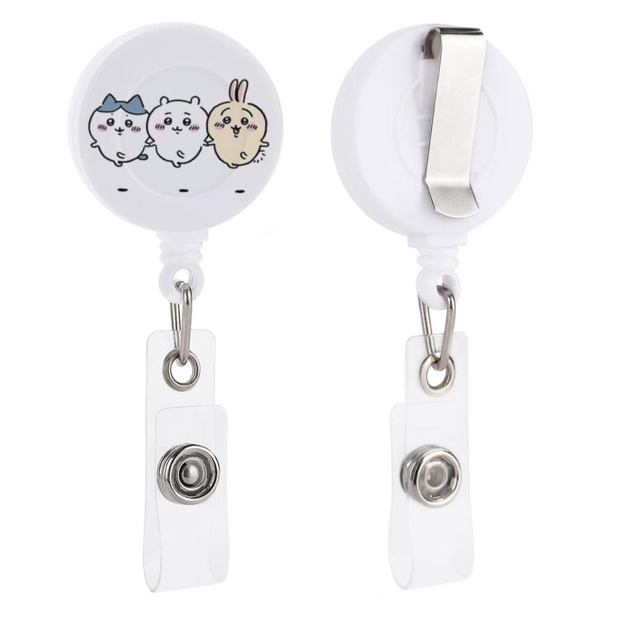 可愛 小動物 アニメです 吊り下げ名札用リール リールキーホルダー 強力 金属ワイヤー 伸びるリールストラップ リールクリップ 社員証/定期入れ/パス | 