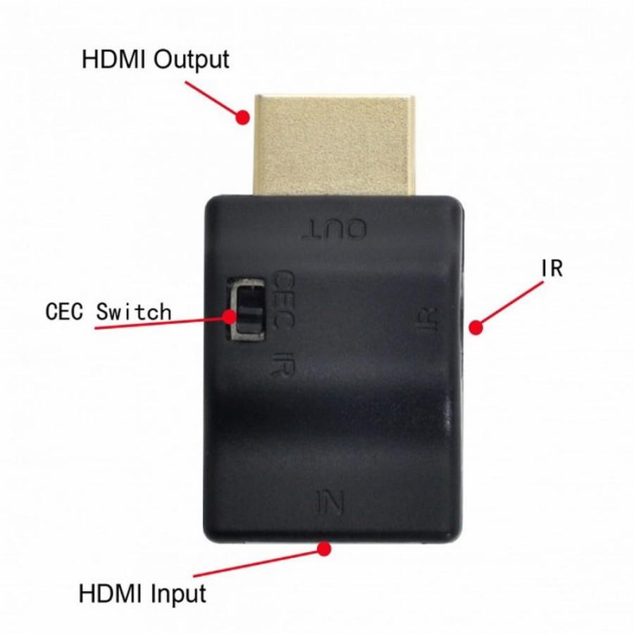 CY アダプター リモコン HDMI 2.0 IRアダプター CEC ARC機能付き HDCP準拠 CECクローズ対応, HD-007-HX ...