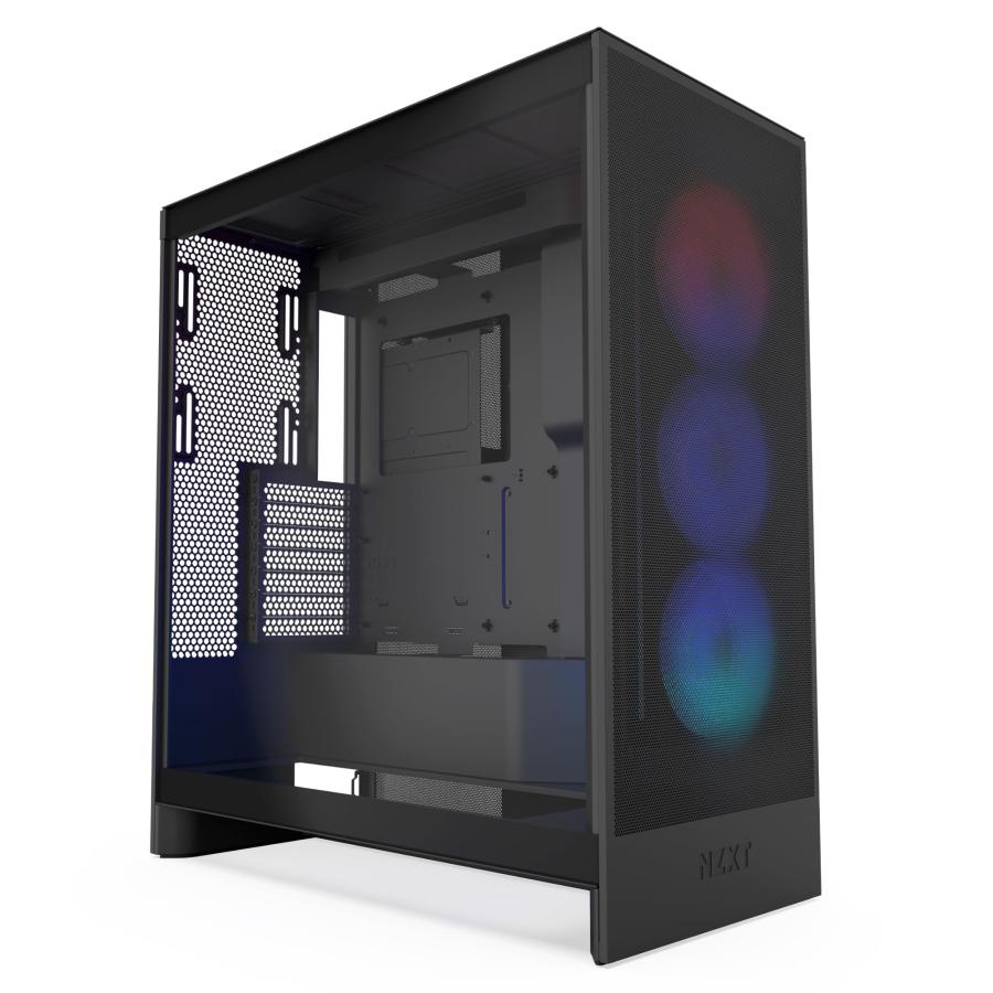 NZXT H7 Flow RGB v2 Black 360mm RGBシングルフレームファン搭載