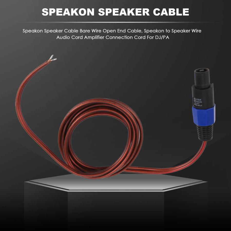 Ahvqevn Speakon用スピーカーケーブル、裸線オープンエンド Ahvqevn Speakon用スピーカーケーブル、裸線オープンエンド