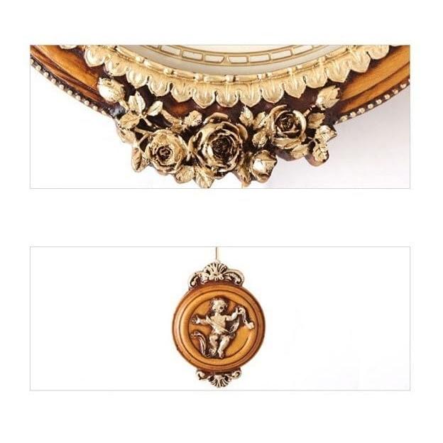 ゴールデンエンジェルラウンド振り子時計/インテリア 掛け時計/電波時計 Amazon.co.jp: 電波掛け時計 ゴールデンエンジェルラウンド