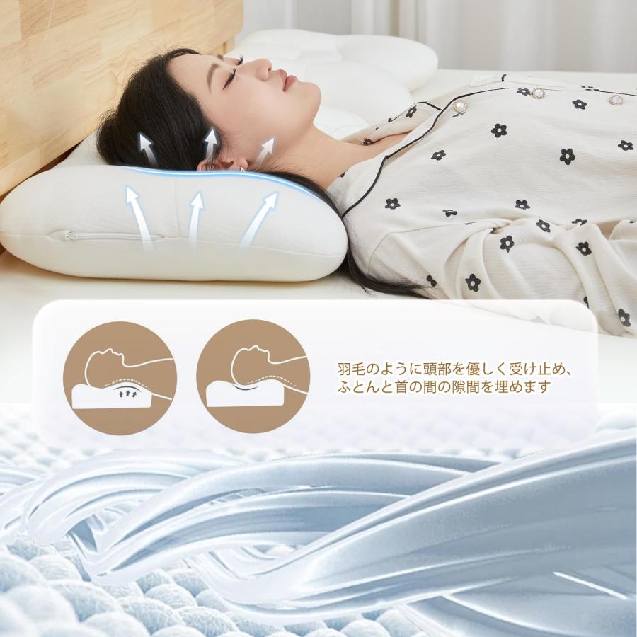 Cozysleep 枕 首が痛くならない 人気 低い枕 低反発枕 低め 柔らかい枕