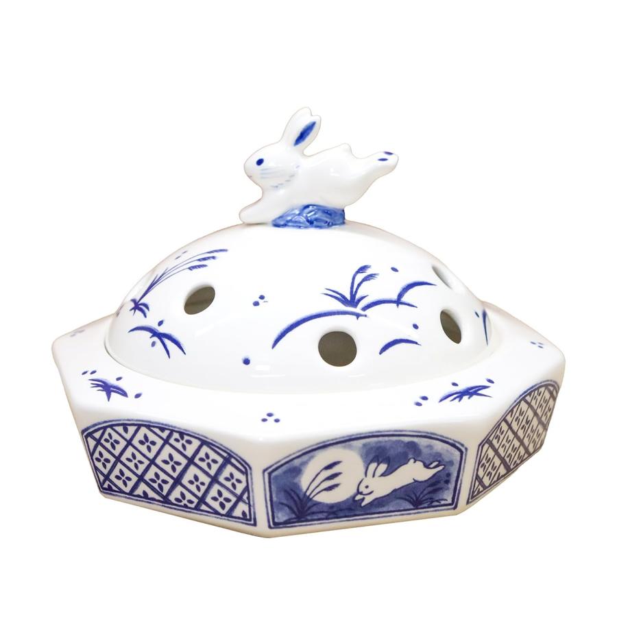 薬師窯 香炉風 うさぎ 蚊遣器（蚊取り線香ホルダー） : Good-Item 4号