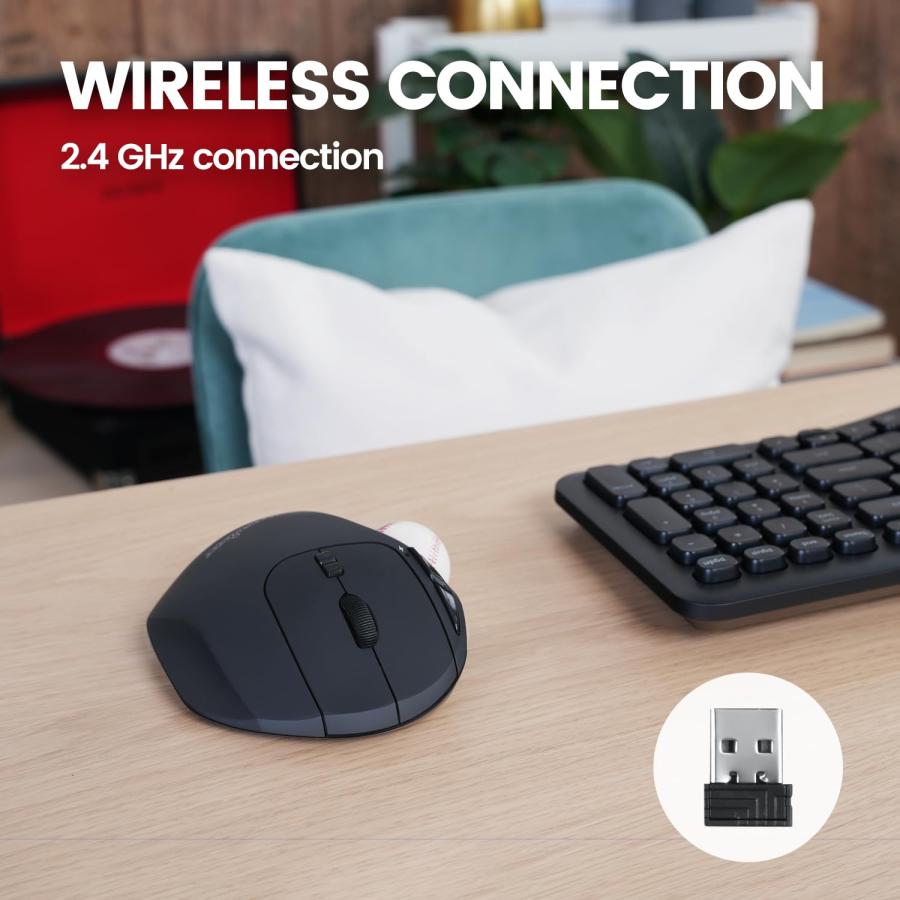 ぺリックス PERIMICE-717BAB トラックボールマウスワイヤレス ぺリックス PERIMICE-717BAB トラックボールマウスワイヤレス