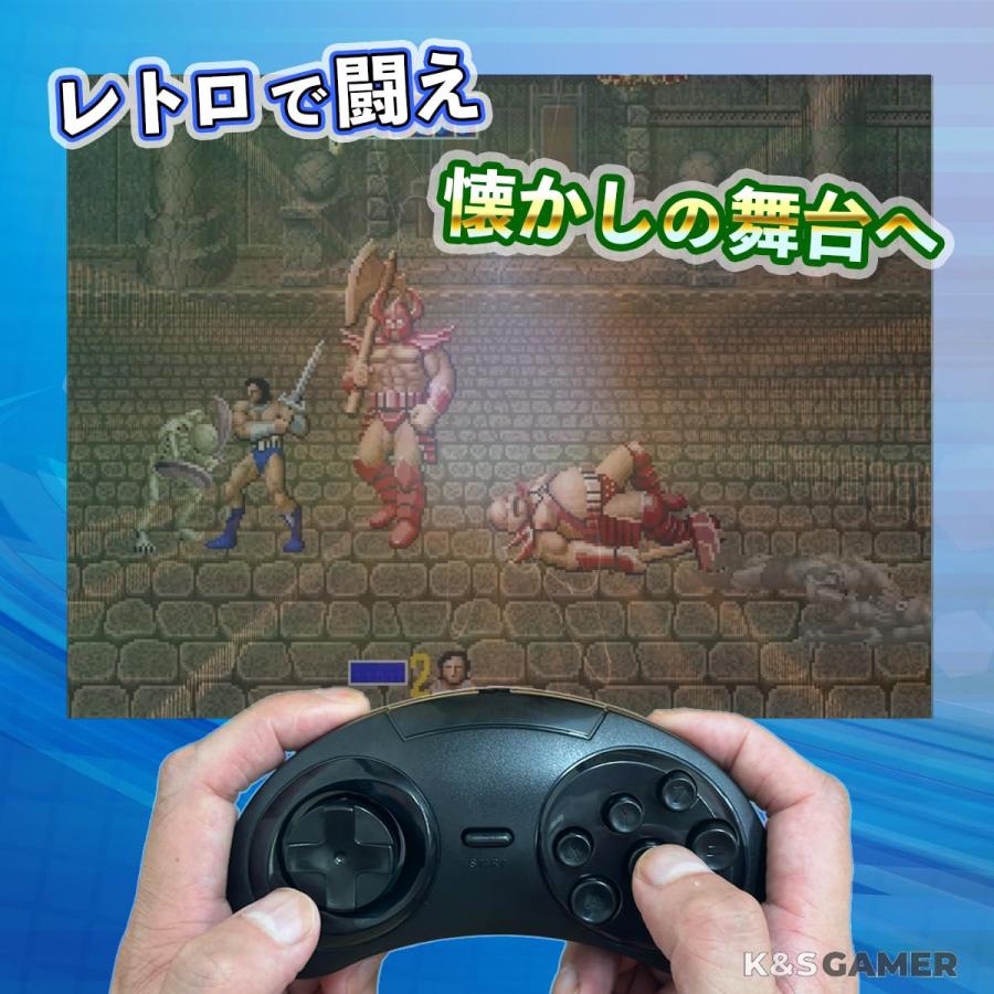 K&SGAMER セガ メガドライブ型 ゲームパッド USB コントローラー K&SGAMER セガ メガドライブ型 ゲームパッド USB コントローラー