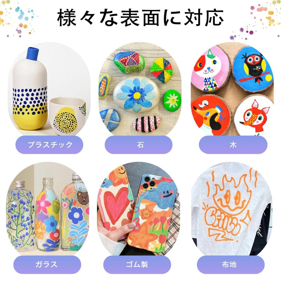 アクリルマーカー Amazon | Shuttle Art アクリルマーカー ドット・ブラシペン先