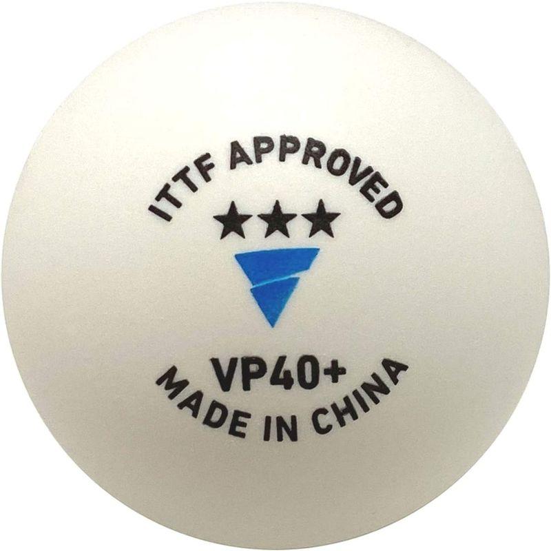 ヴィクタス(VICTAS)　卓球　公認試合球　VP40　5ダース入り　3スター　ホワイト　015200