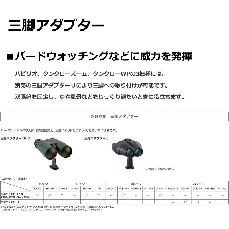 PENTAX 三脚アダプターU バードウォッチングなどに威力を発揮。双眼鏡を三脚に固定するためのアダプター 対応機種Papilio, Pap｜good-life-ser｜03