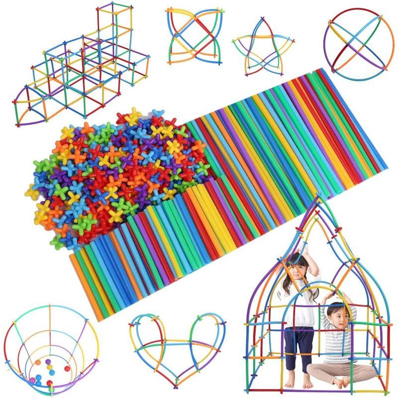 LOTUS LIFE ロンビー (Lon-Bi) チューブ式ブロック (7色 / 560ピース) おもちゃ 知育玩具 室内遊び (4歳? /｜good-life-ser｜02