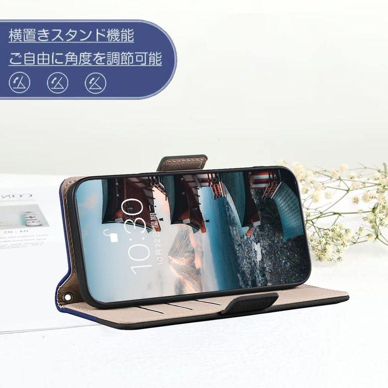 JDDLangiphone 11 手帳型スマホケース サイドマグネット 高級PUレザー 全面保護 対照色 耐久性 軽量 便利 耐衝撃 ハンド｜good-life-ser｜04