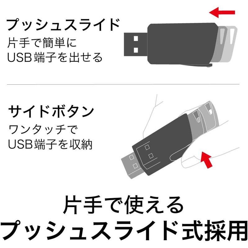 バッファロー 国内メーカー USBメモリ 64GB ノックスライド式 USB2.0 RUF2-SP64G-BK｜good-life-ser｜04