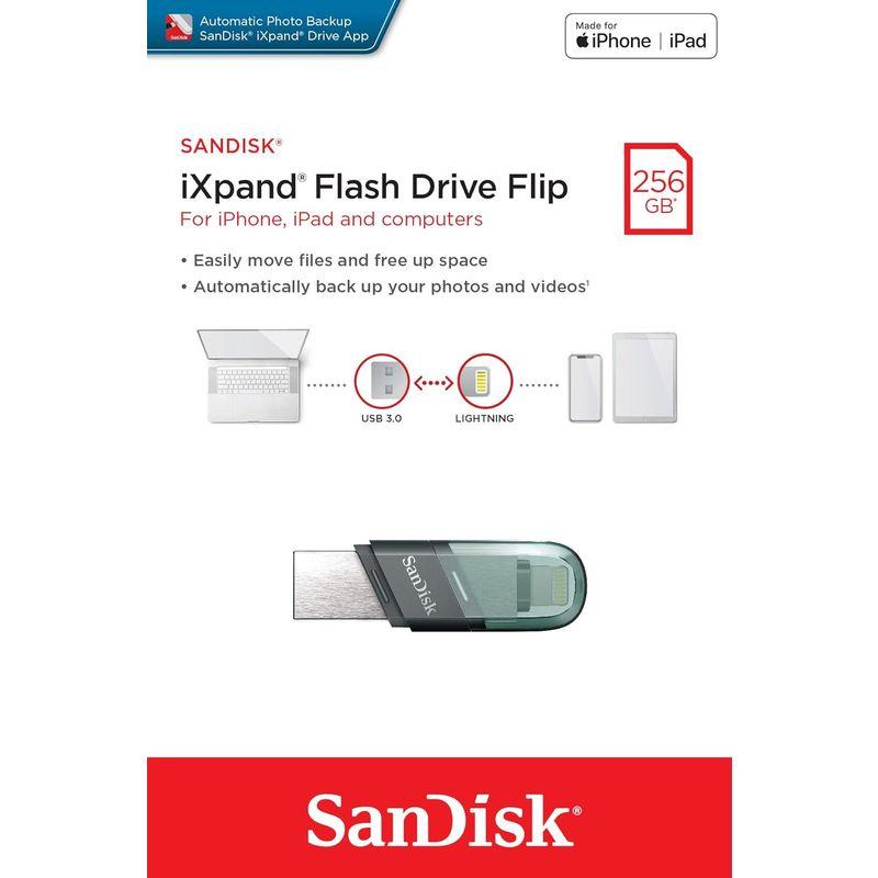卸・仕入れサイト SanDisk 256GB iXpand USB Flash Drive Flip SDIX90N-256G 海外バッケージ品