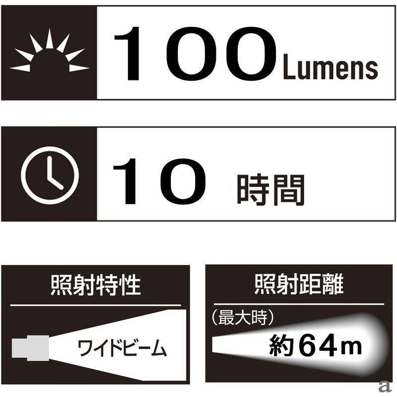 GENTOS(ジェントス) 懐中電灯 小型 LED ペンライト 単4形電池式 100ルーメン AP-100BL レッド ハンディライト フラ｜good-life-ser｜03