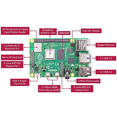 即納対応 ラズベリーパイ 4 コンピューターモデルB 8GB Raspberry Pi 4 ラズパイ 4 TELEC認定取得済み (Raspberry P