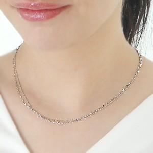 K18 PT999 ミニペダル2連ネックレス ケース付き 最終値下げ 値下げ不可