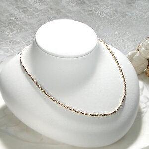 K18YG ダイヤカット シリンダー ネックレス レディース ゴールド K18YG ダイヤカット シリンダー ネックレス レディース ゴールド