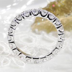 Pt900 2.0ct フルエタニティリング 2カラットの贅沢な量感 Pt900 2.0ct フルエタニティリング 2カラットの贅沢な量感