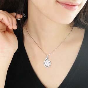 pt900 プラチナ ダイヤモンド ダイヤ ネックレス ペンダント 2.0ct 2