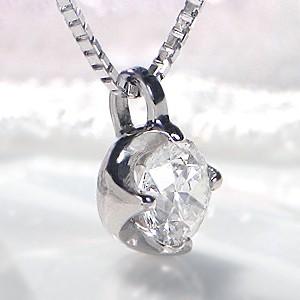 pt900 0.5ct 二連 ダイヤモンド ネックレスジュエリー : グッドラック  