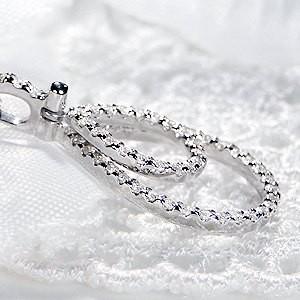 ダイヤモンド ネックレス 18k 18金 ティアドロップ 2連 ペンダント ドロップ 雫 GUPD1162の画像