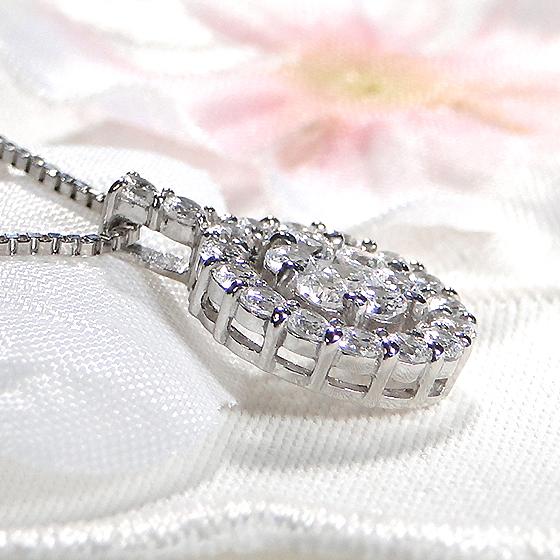 pt900 プラチナ ダイヤモンド 1カラット 1ct 送料無料 ダイヤ ペンダント ネックレス ダイヤ Hカラー SI SIクラス 豪華 人気 上品 プレゼント GUPD1225の画像