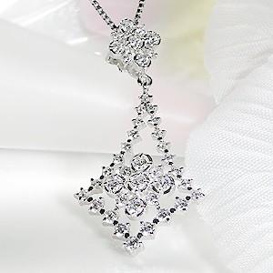pt900 プラチナ ダイヤモンド ダイヤ ネックレス ペンダント 1.0ct 1 