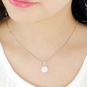 pt900 プラチナ ダイヤモンド ダイヤ ネックレス ペンダント フラワー 