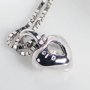 K18 WG ゴールド ダイヤモンド ダイヤ ネックレス ペンダント ハート 0.1ct 一粒 18k 18金 シンプル GUPD1271の画像