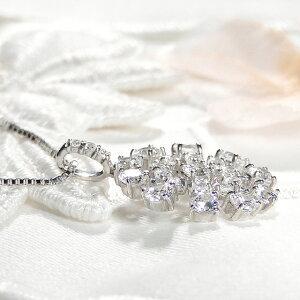 pt900 1ct フラワー ダイヤモンド ネックレス ダイヤ ペンダント プラチナ pt 花 お花 人気 可愛い 1カラット ダイア 送料無料 ギフト プレゼント GUPD1283の画像