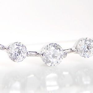 pt900 プラチナ ダイヤモンド ダイヤ ネックレス ペンダント ライン 1.0ct 1カラット エレガント GUPD1297の画像
