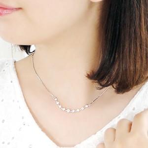 pt900 プラチナ ダイヤモンド ダイヤ ネックレス ペンダント ライン 1.0ct 1カラット エレガント GUPD1297の画像