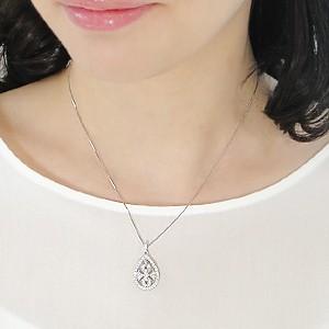pt900 プラチナ ダイヤモンド ダイヤ ネックレス ペンダント 0.5ct ティアドロップ ドロップ ミルグレイン 大ぶり GUPD1298 |  | 02