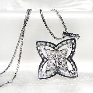 Pt900 1.00ct フラワー ダイヤモンド ペンダント プラチナ ジュエリー 
