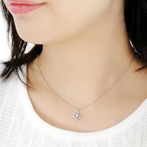 K18 WG ゴールド ダイヤモンド ダイヤ ネックレス ペンダント 雪 K18 WG ゴールド ダイヤモンド ダイヤ ネックレス ペンダント 雪