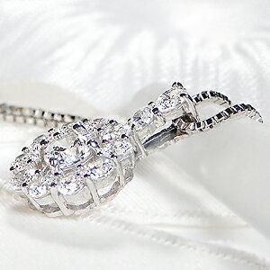 Pt900 1.0ct ダイヤモンド ネックレス ペンダント 1ct 豪華 