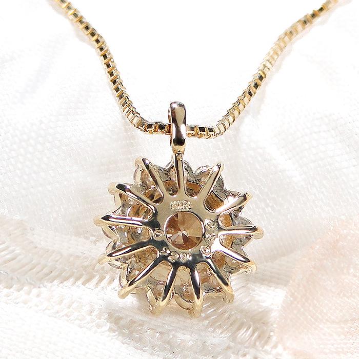 K18YG 1.00ct ブラウン ダイヤモンド ネックレス 送料無料 レディース 18金 ブラウンダイア ダイアモンド 1ct １ct プレゼント ギフト 4月 大粒 誕生石 GUPD1350の画像