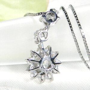 プラチナ pt900 1ct ダイヤモンド ネックレス 1カラット 花 フラワー 